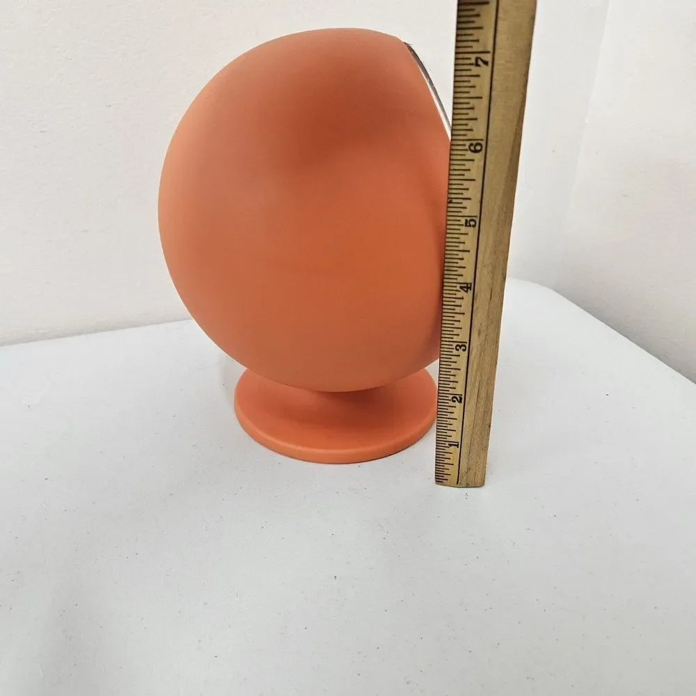 Time stone By Longford Designs Orange Spgerical Abstract Clock